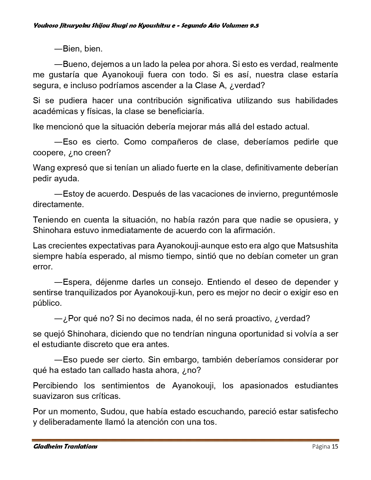 Página 15 del Manga