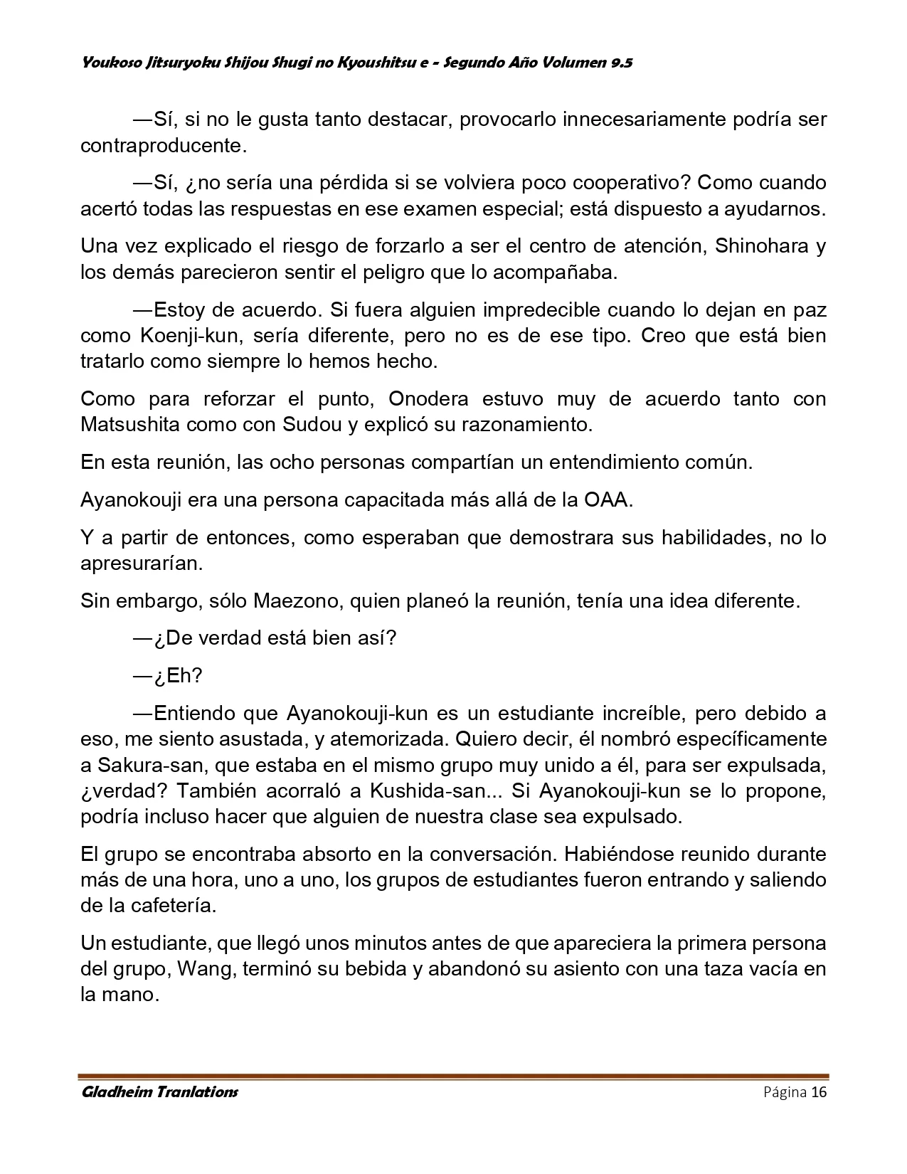 Página 16 del Manga