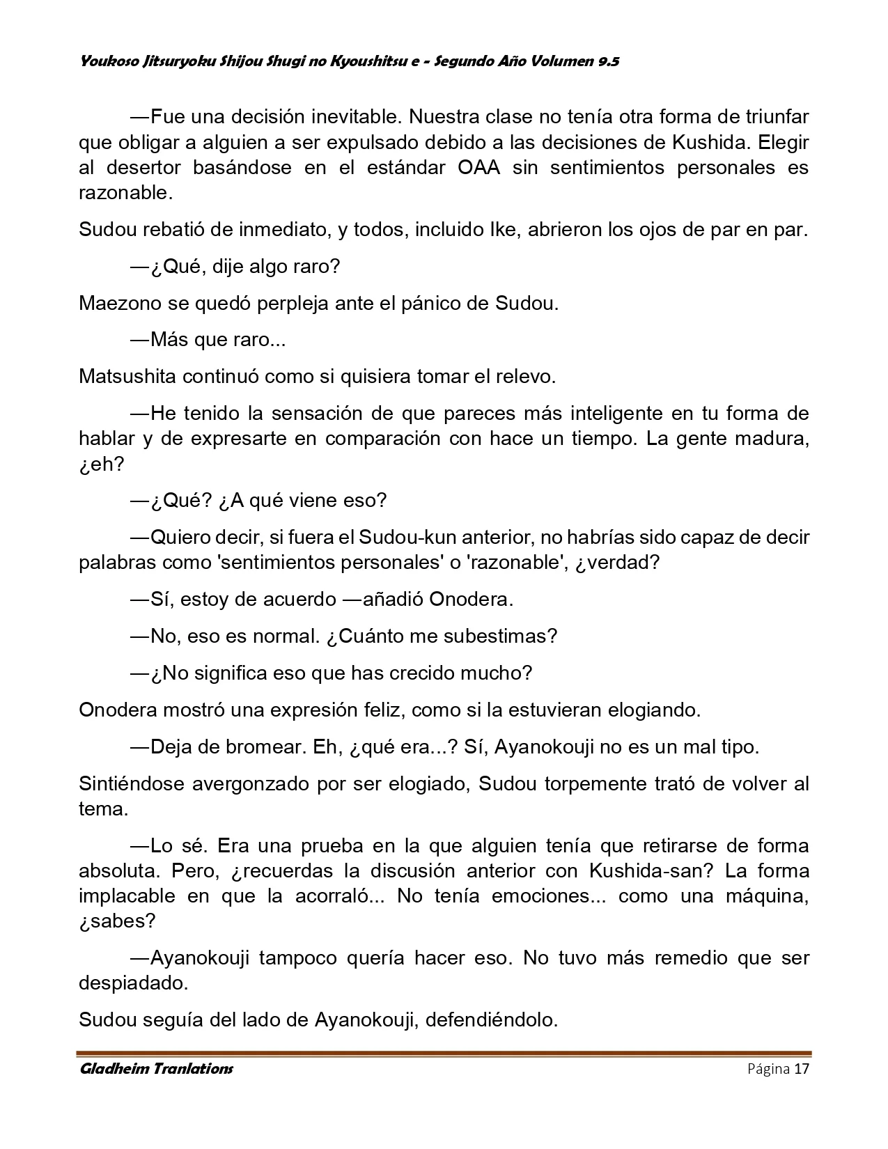 Página 17 del Manga