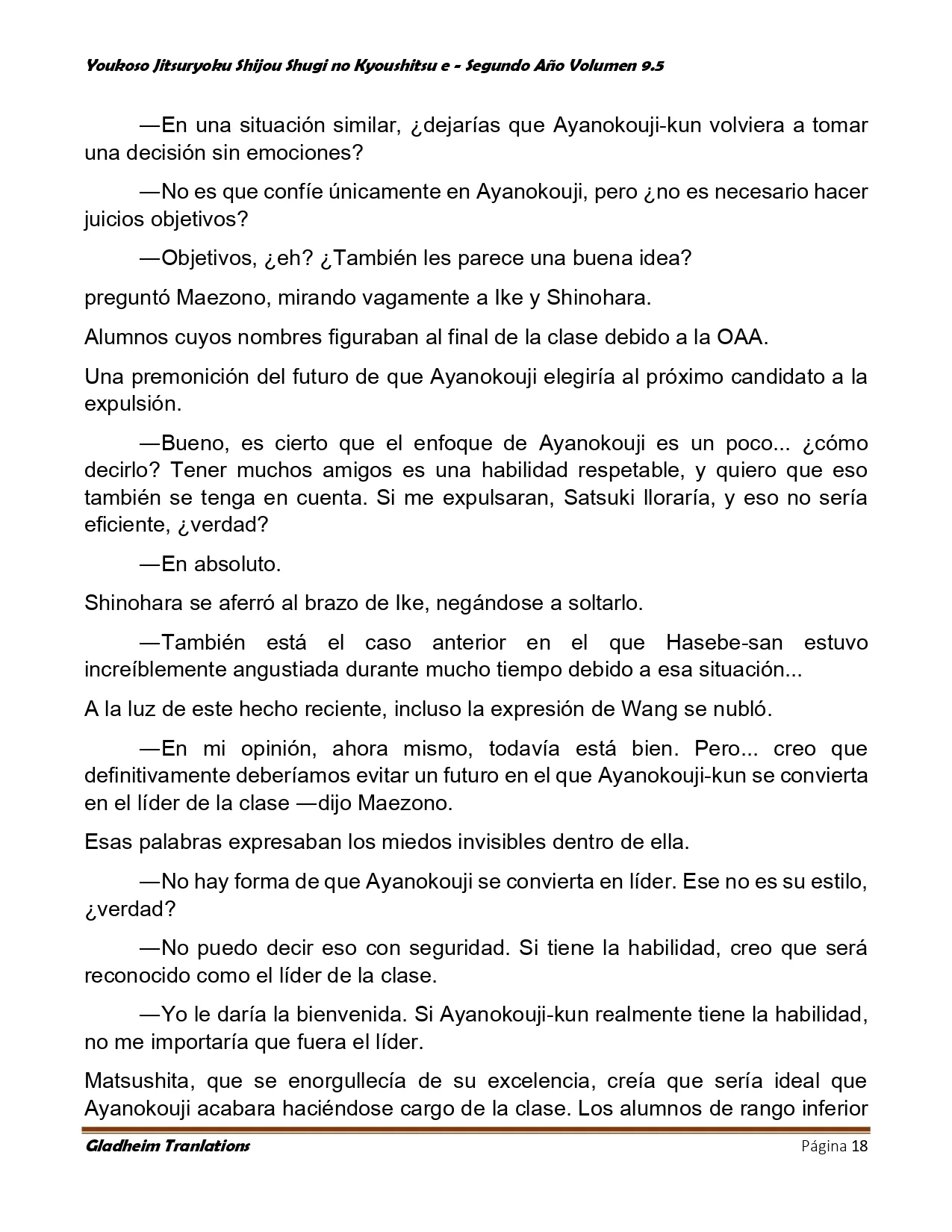 Página 18 del Manga