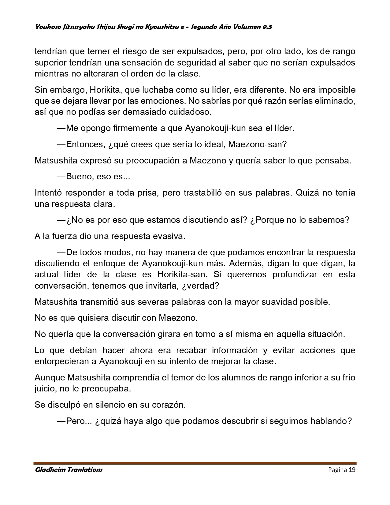 Página 19 del Manga