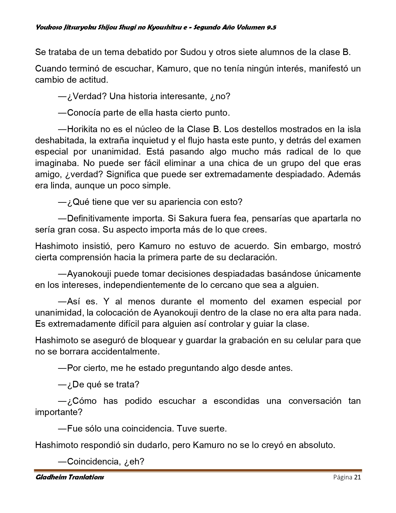 Página 21 del Manga