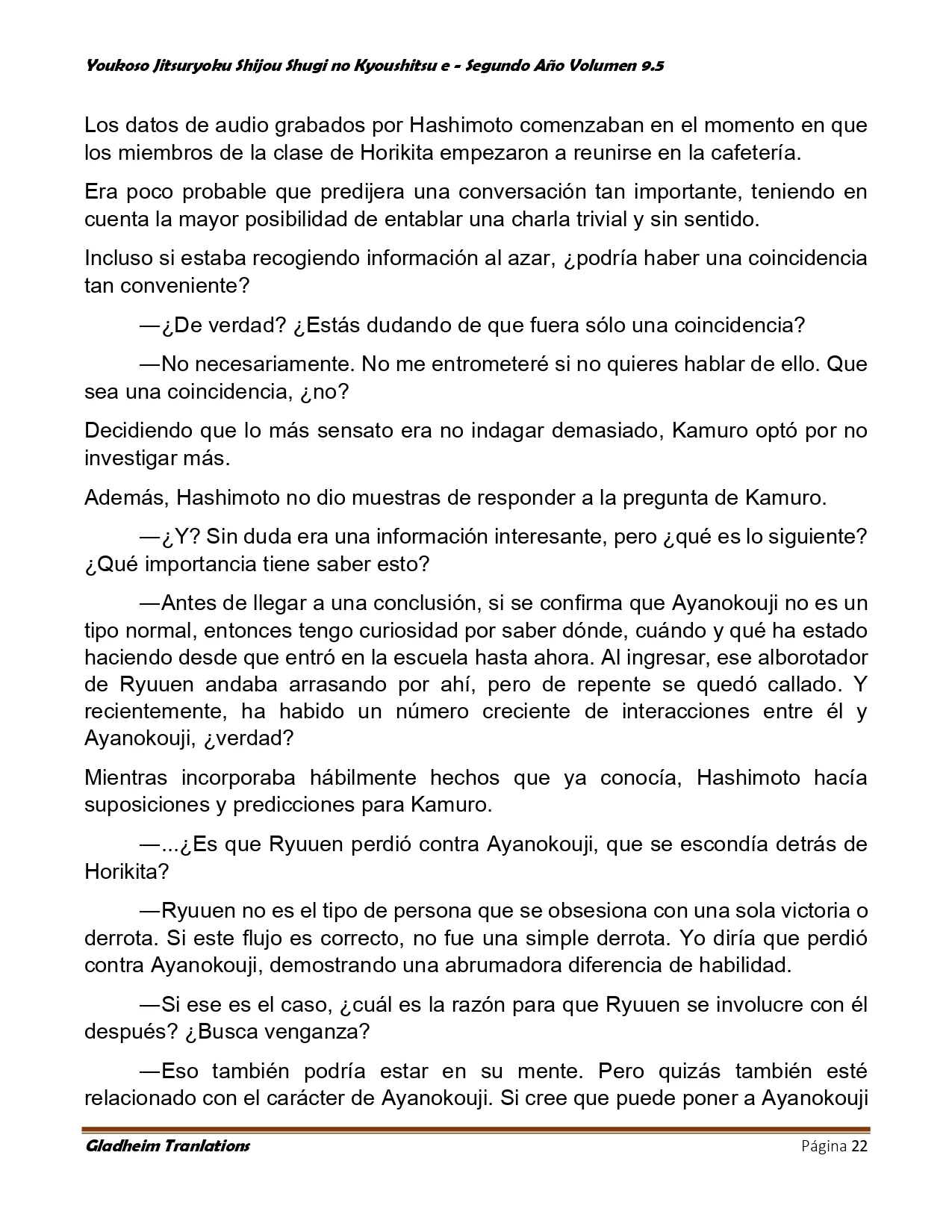 Página 22 del Manga