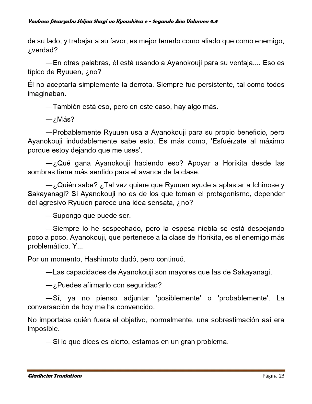 Página 23 del Manga