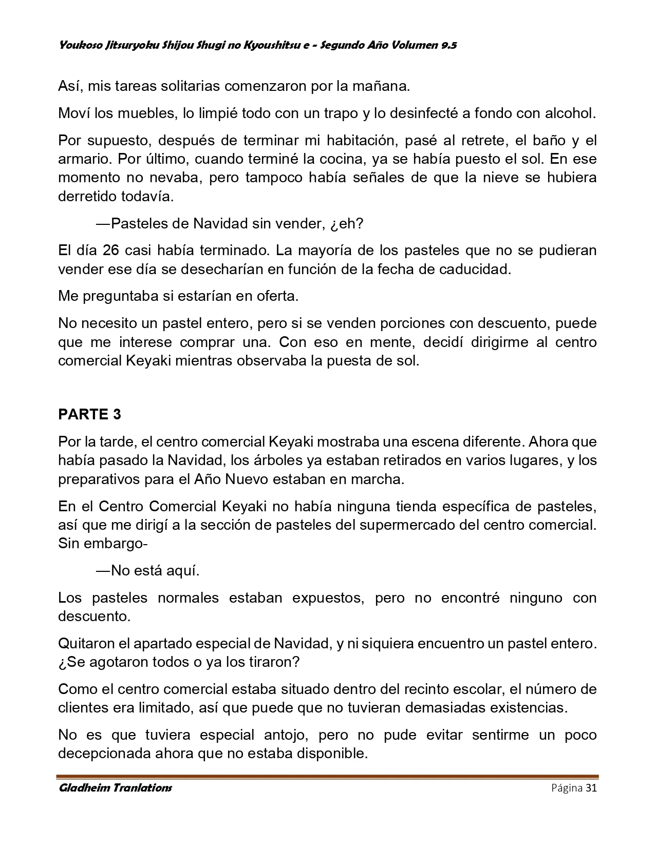 Página 31 del Manga