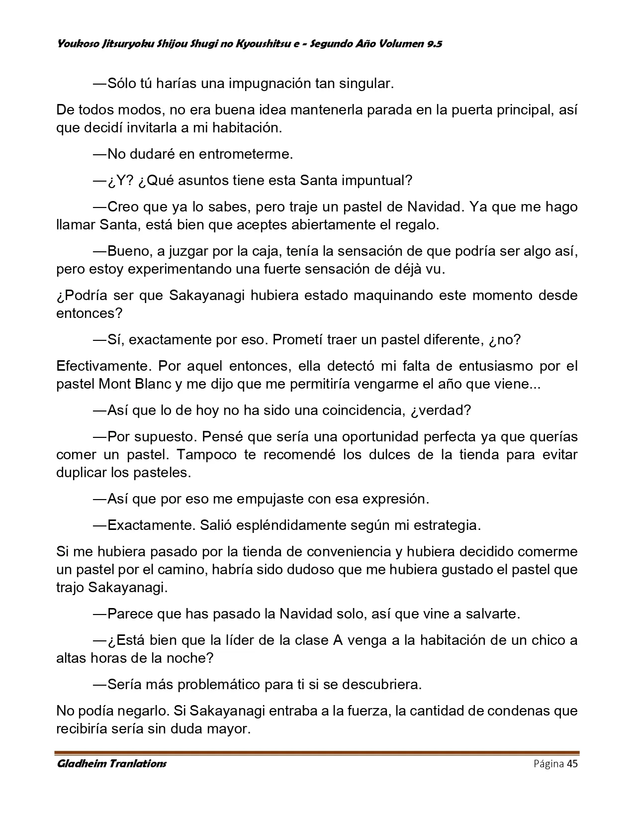 Página 45 del Manga