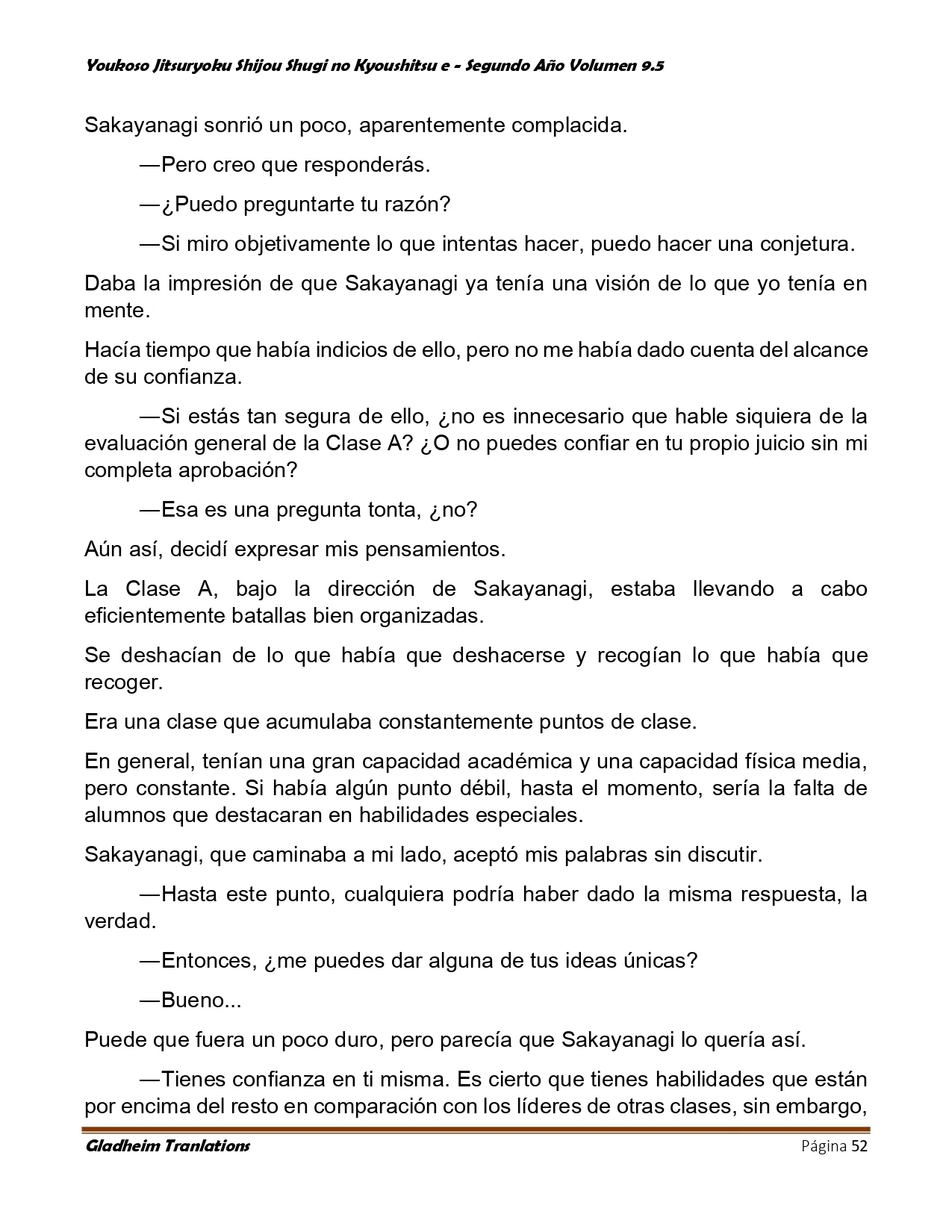 Página 52 del Manga