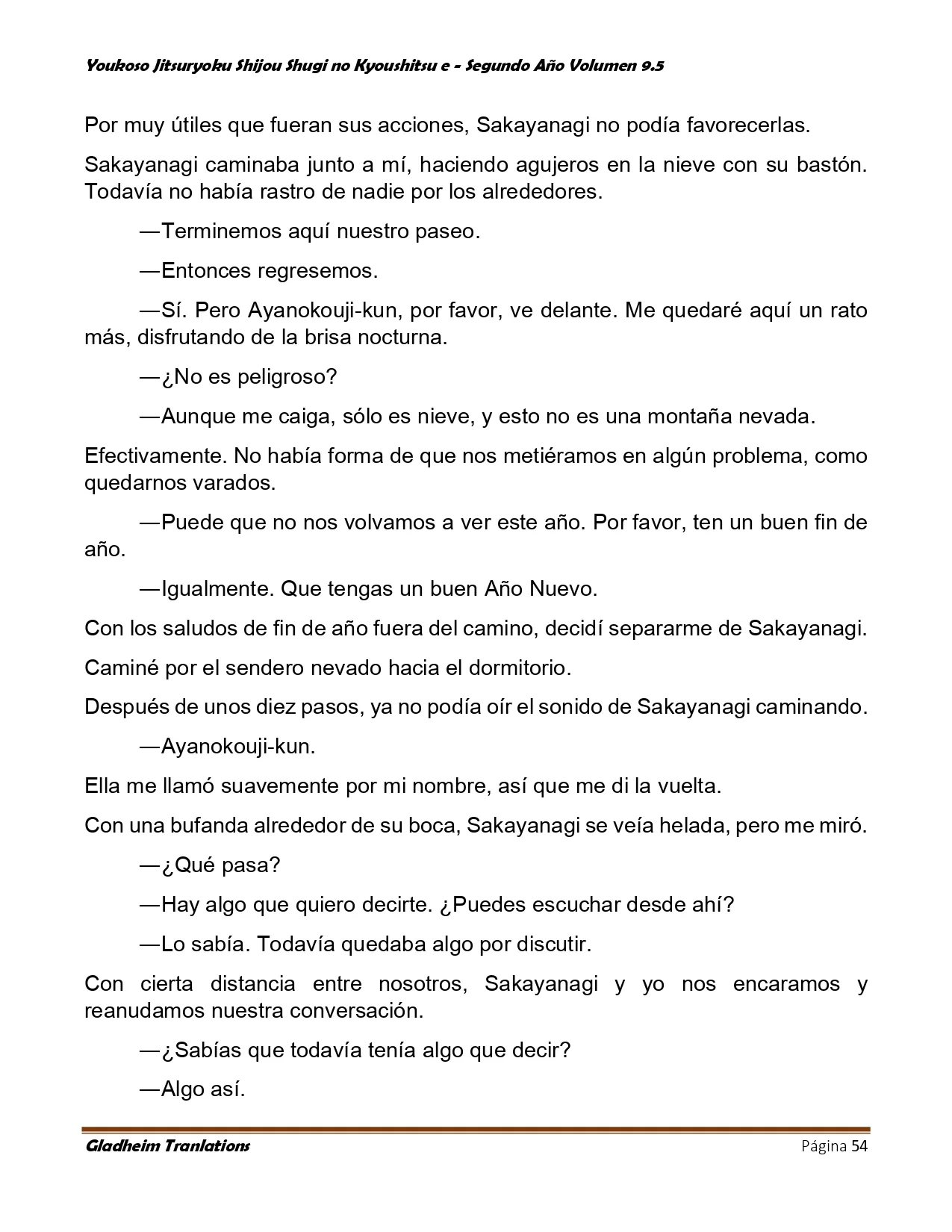 Página 54 del Manga