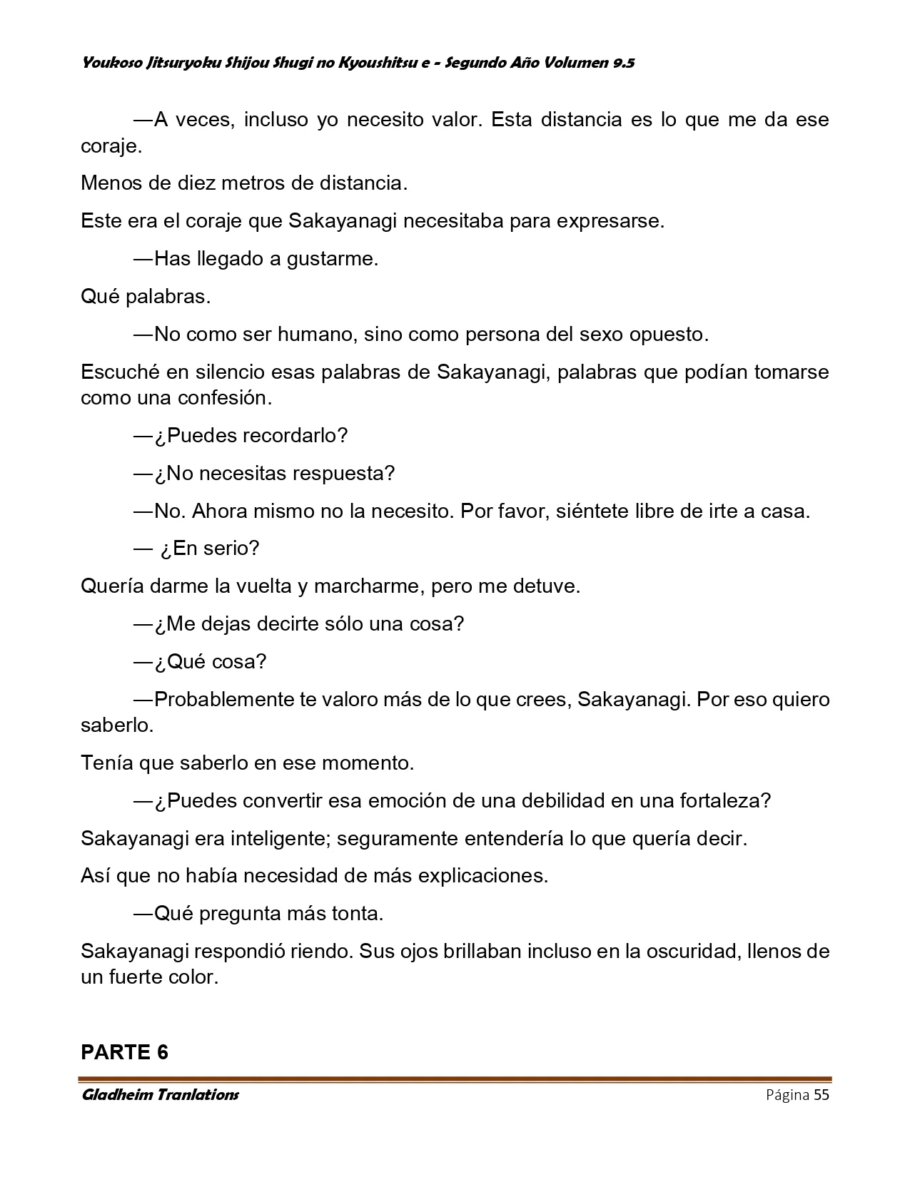 Página 55 del Manga