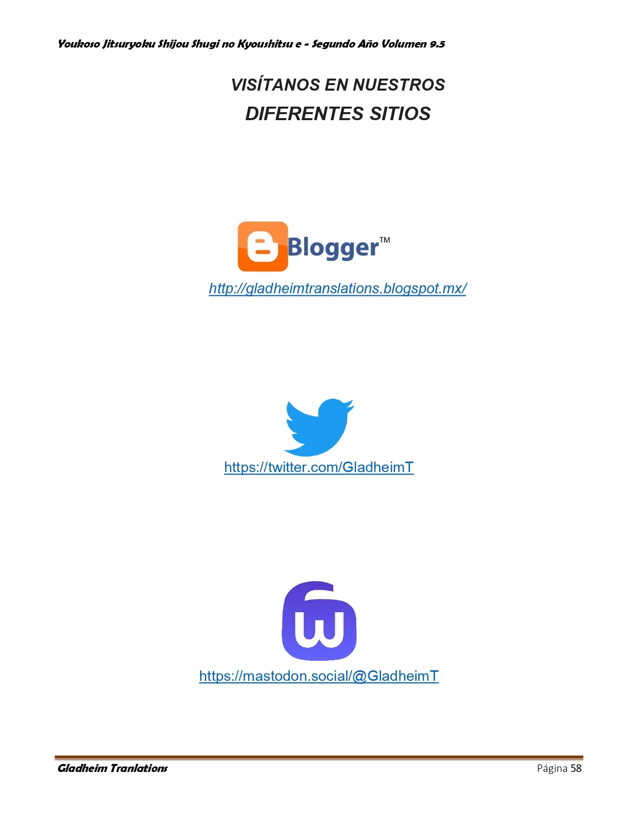 Página 58 del Manga