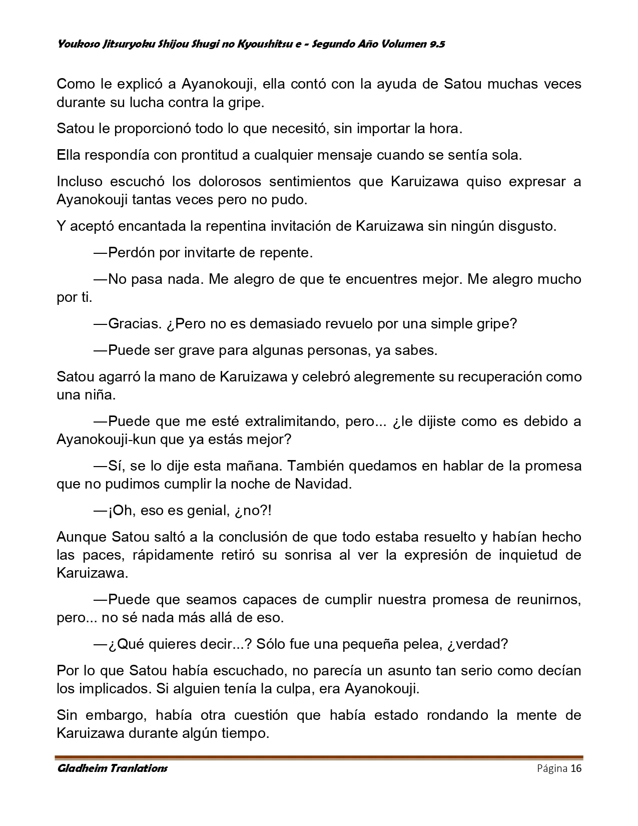 Página 16 del Manga