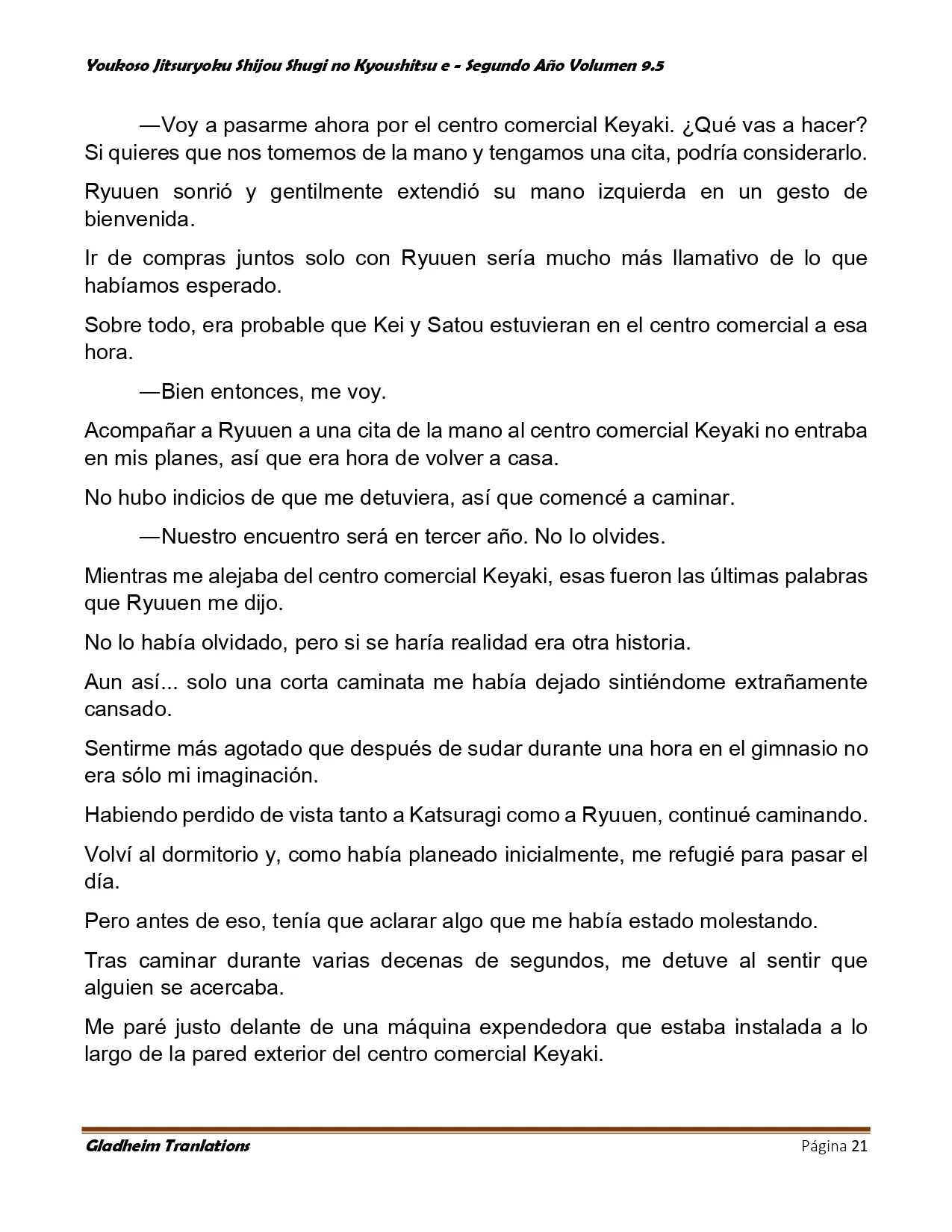 Página 21 del Manga