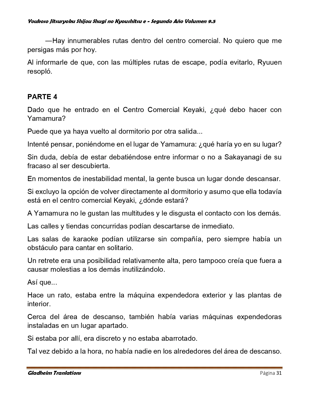 Página 31 del Manga