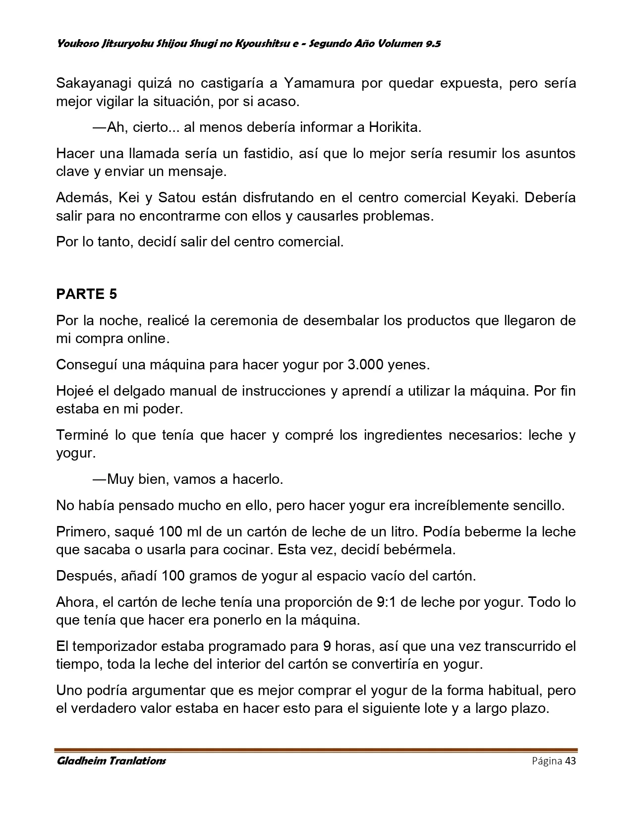 Página 43 del Manga