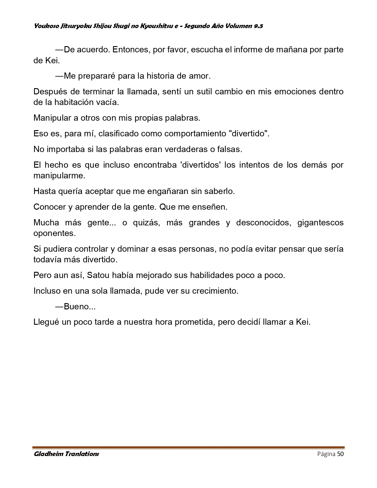 Página 50 del Manga