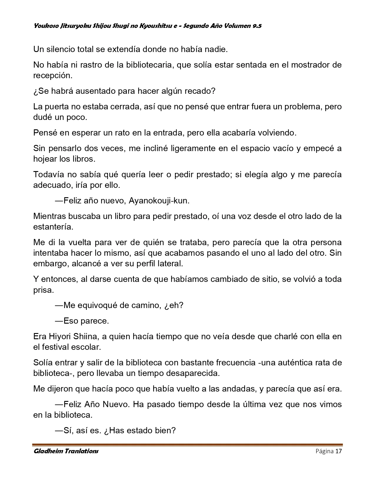 Página 17 del Manga