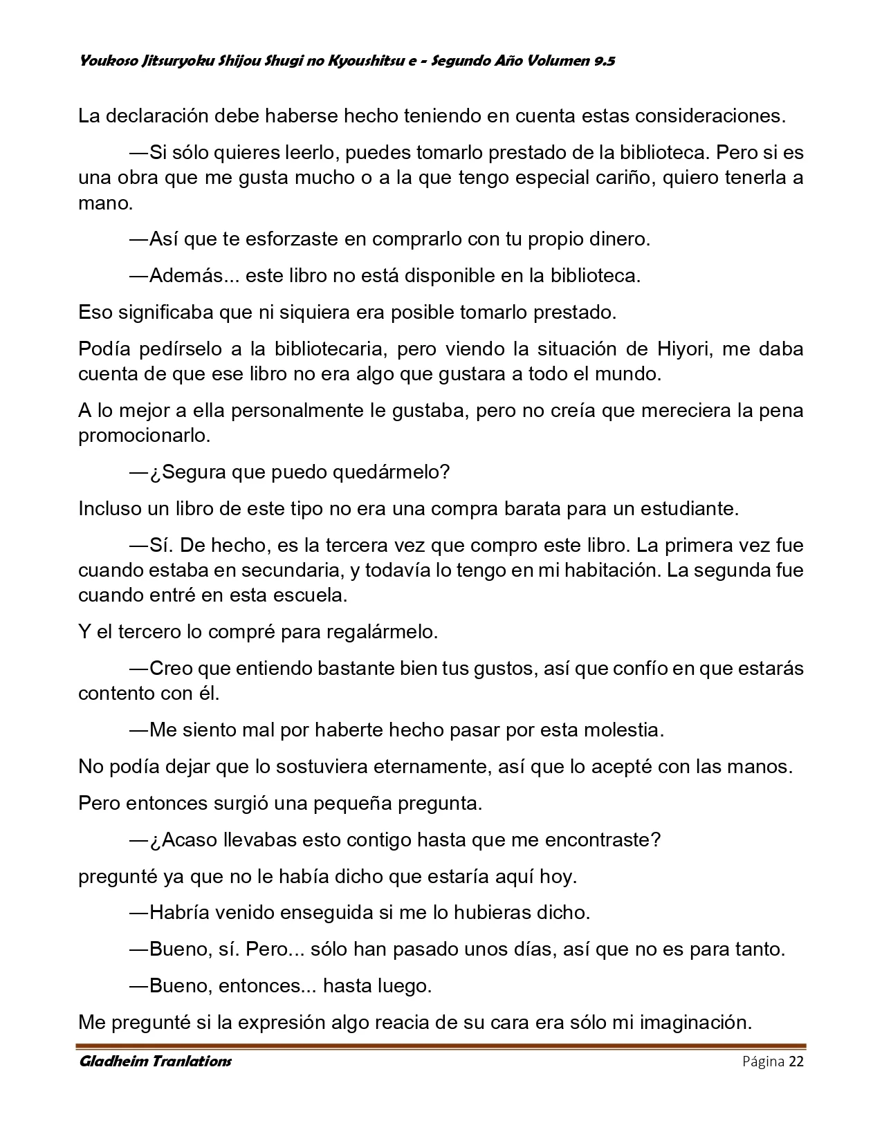 Página 22 del Manga