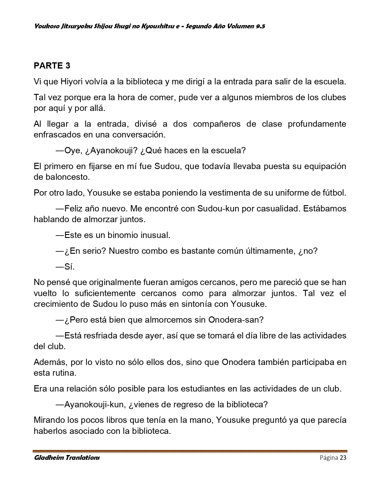 Página 23 del Manga