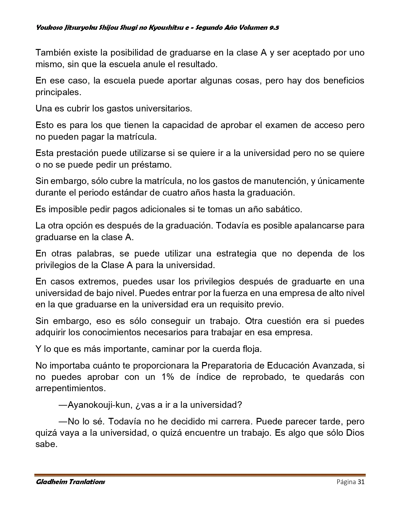 Página 31 del Manga