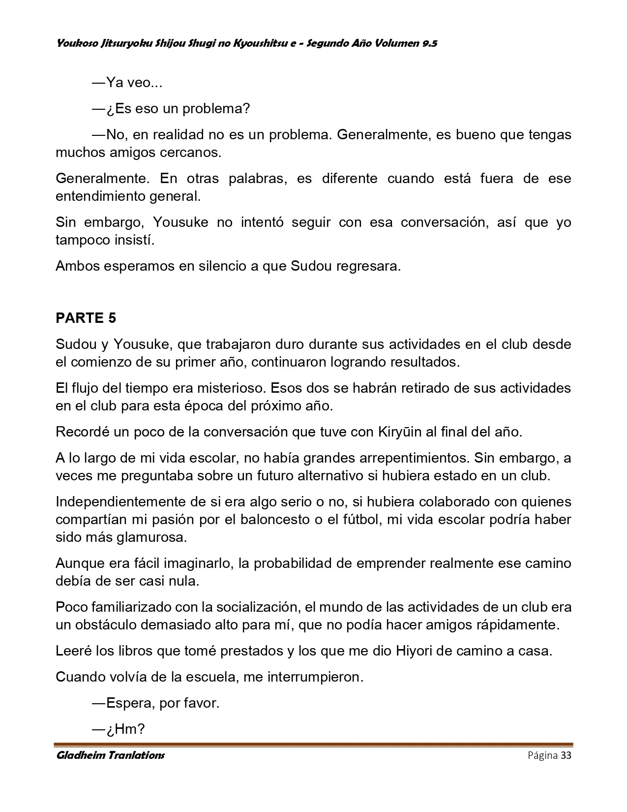 Página 33 del Manga