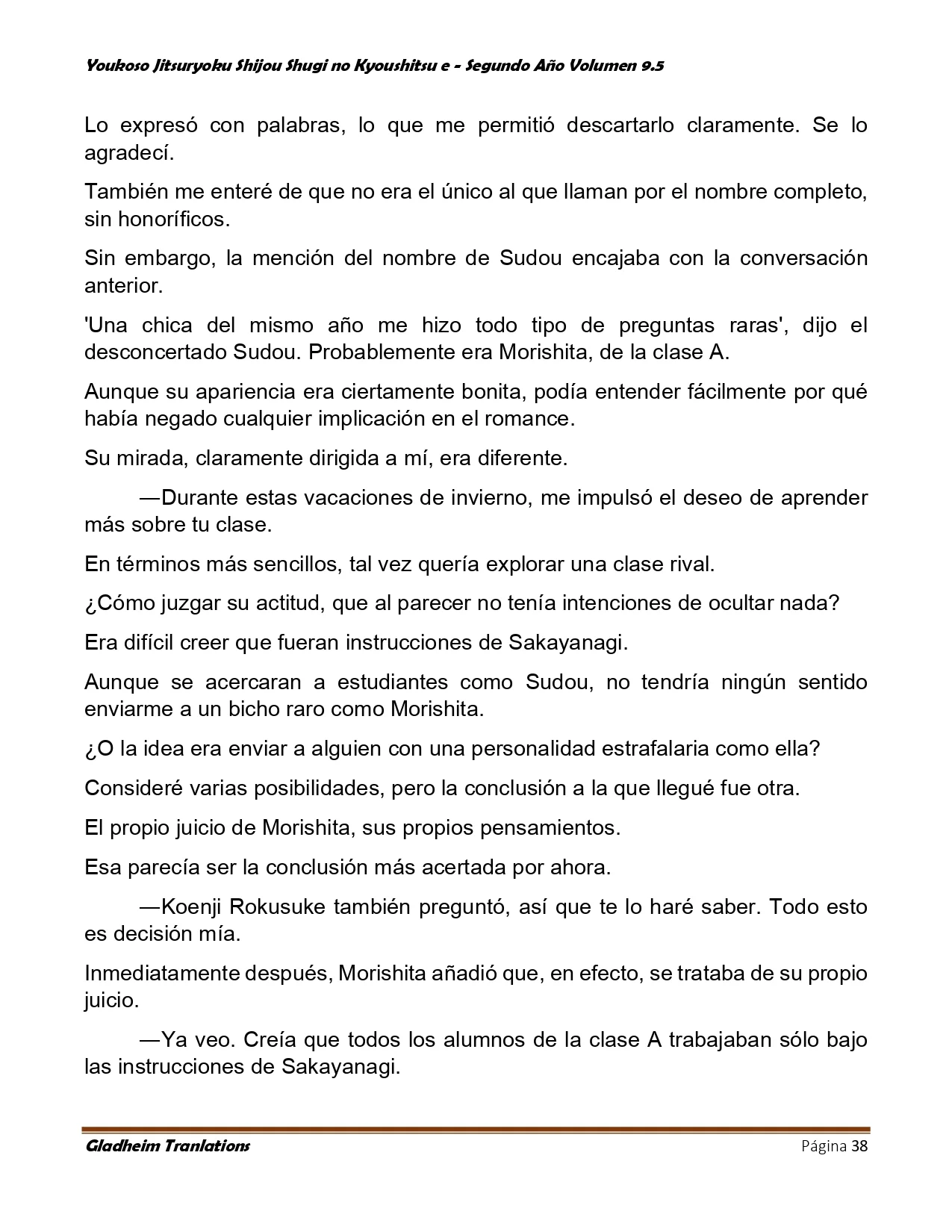 Página 38 del Manga