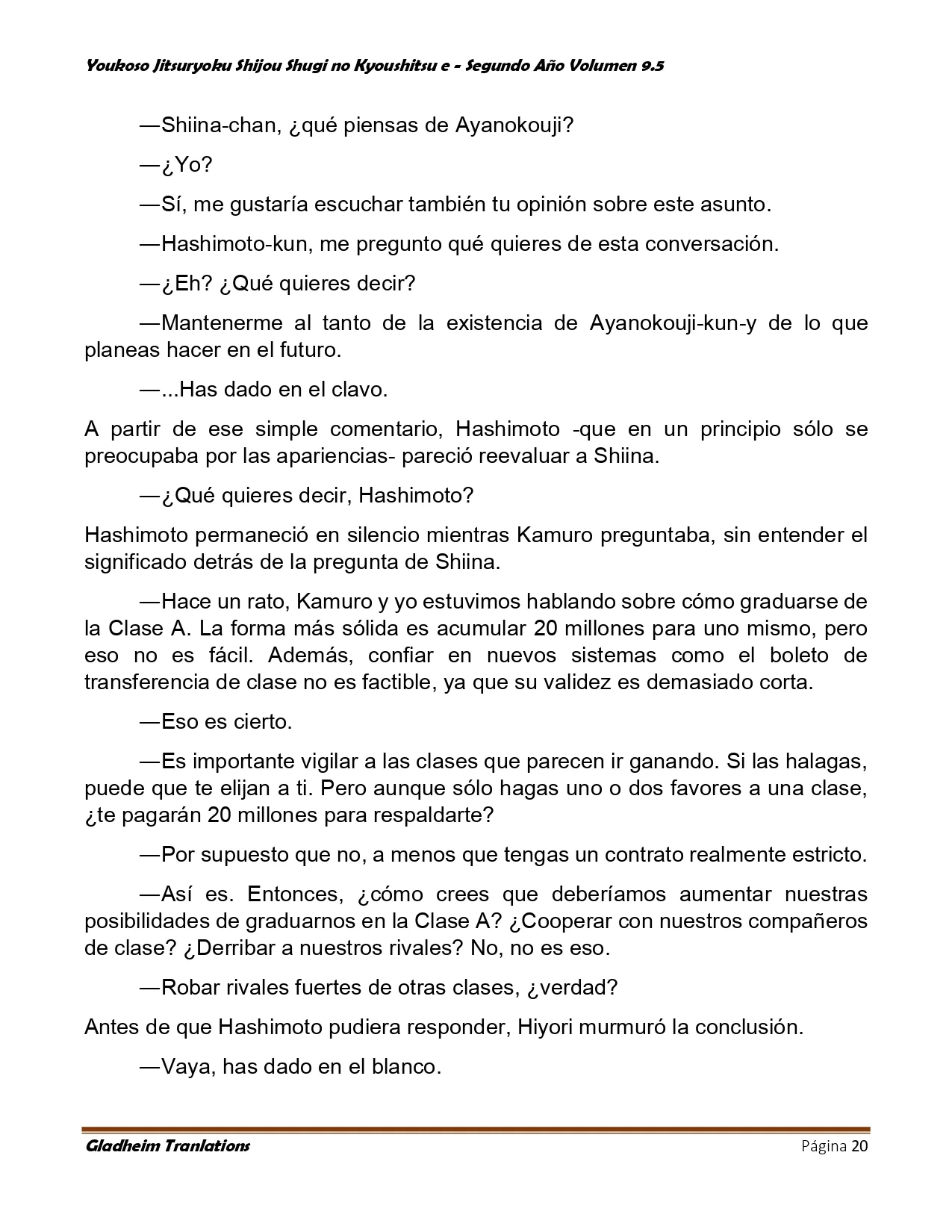 Página 20 del Manga