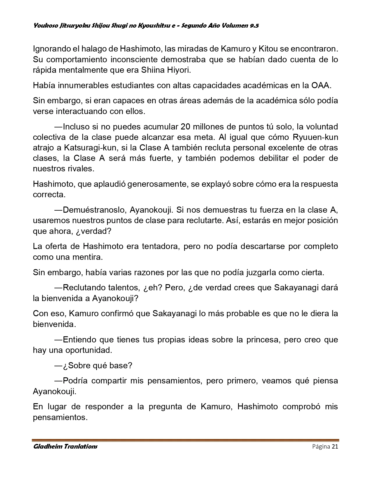 Página 21 del Manga