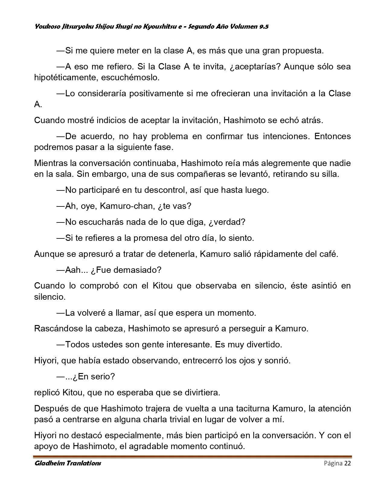 Página 22 del Manga