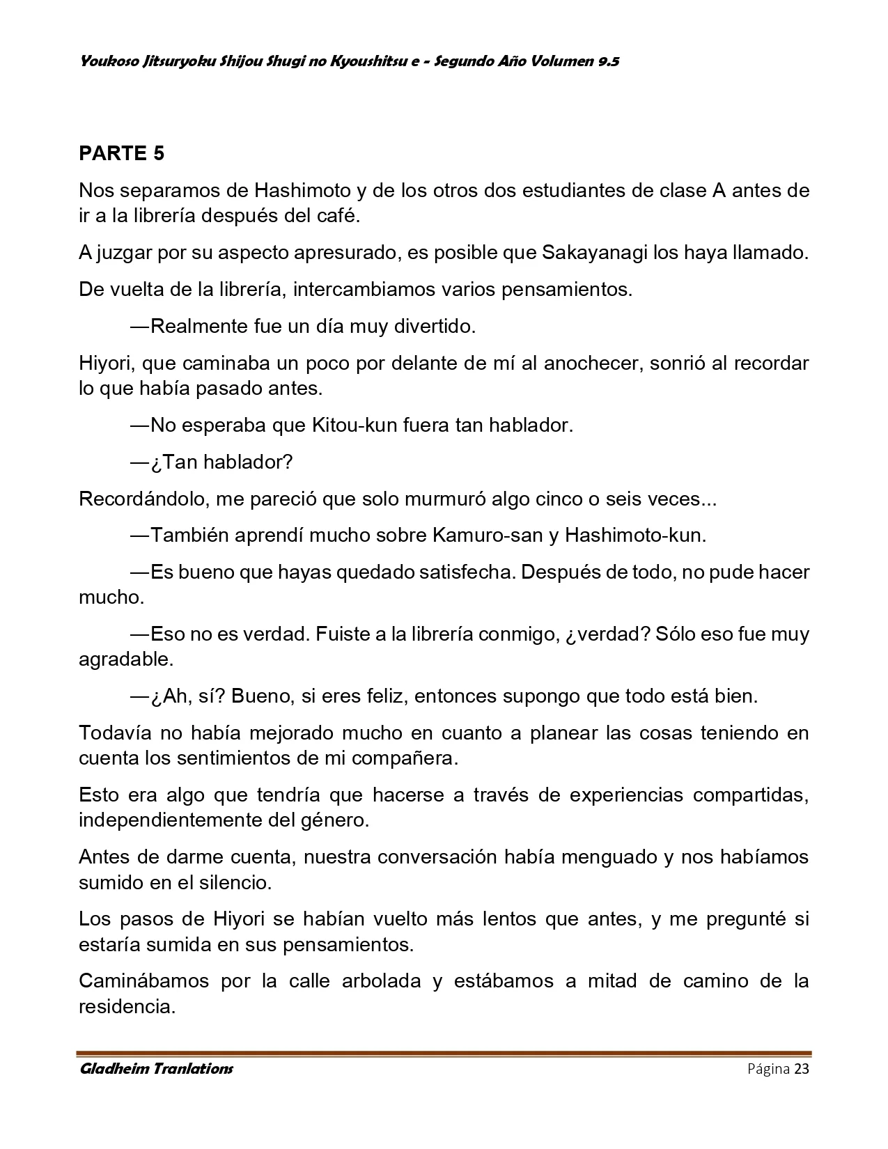 Página 23 del Manga