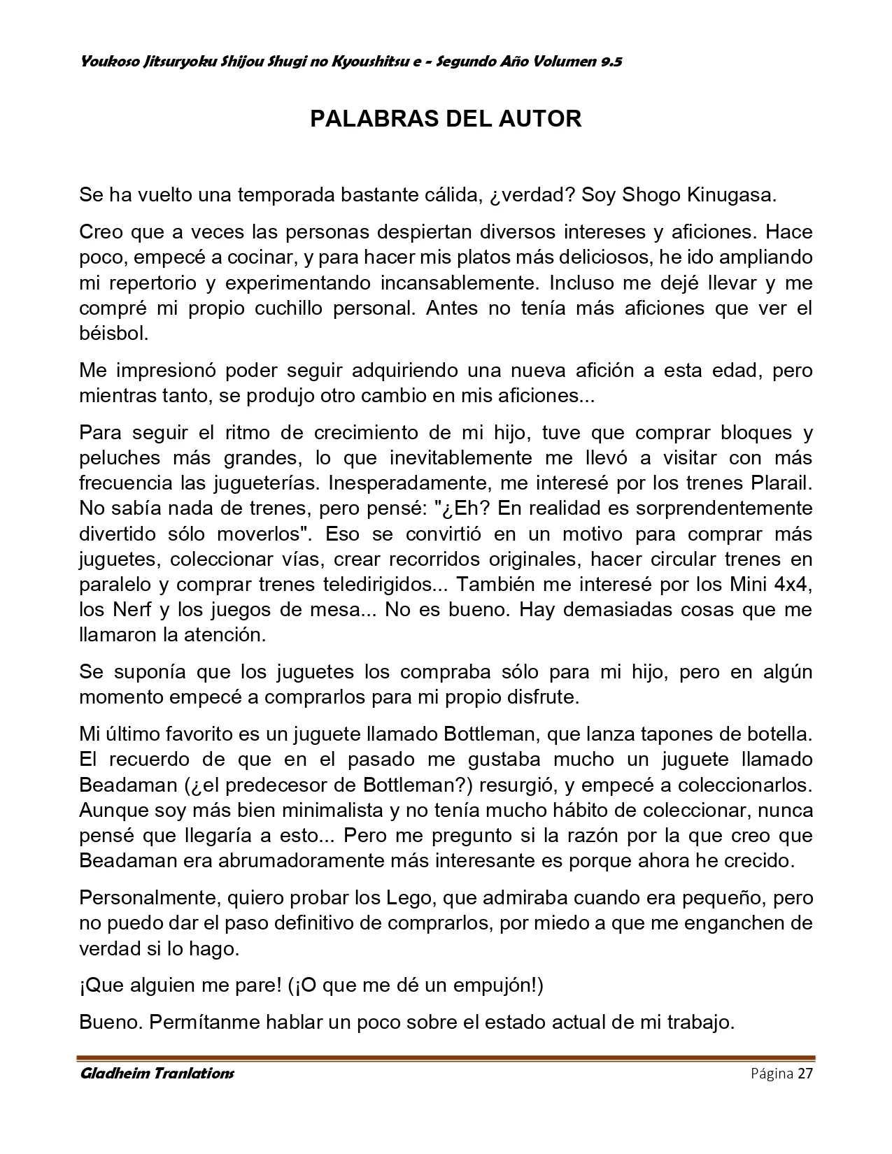 Página 27 del Manga