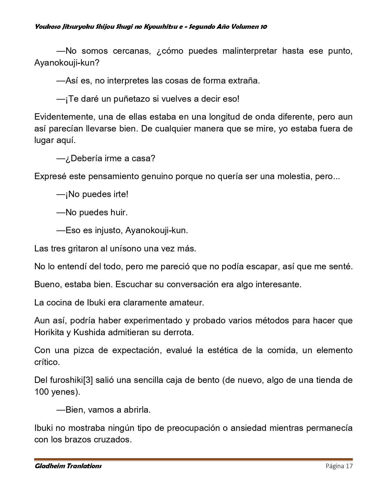 Página 17 del Manga