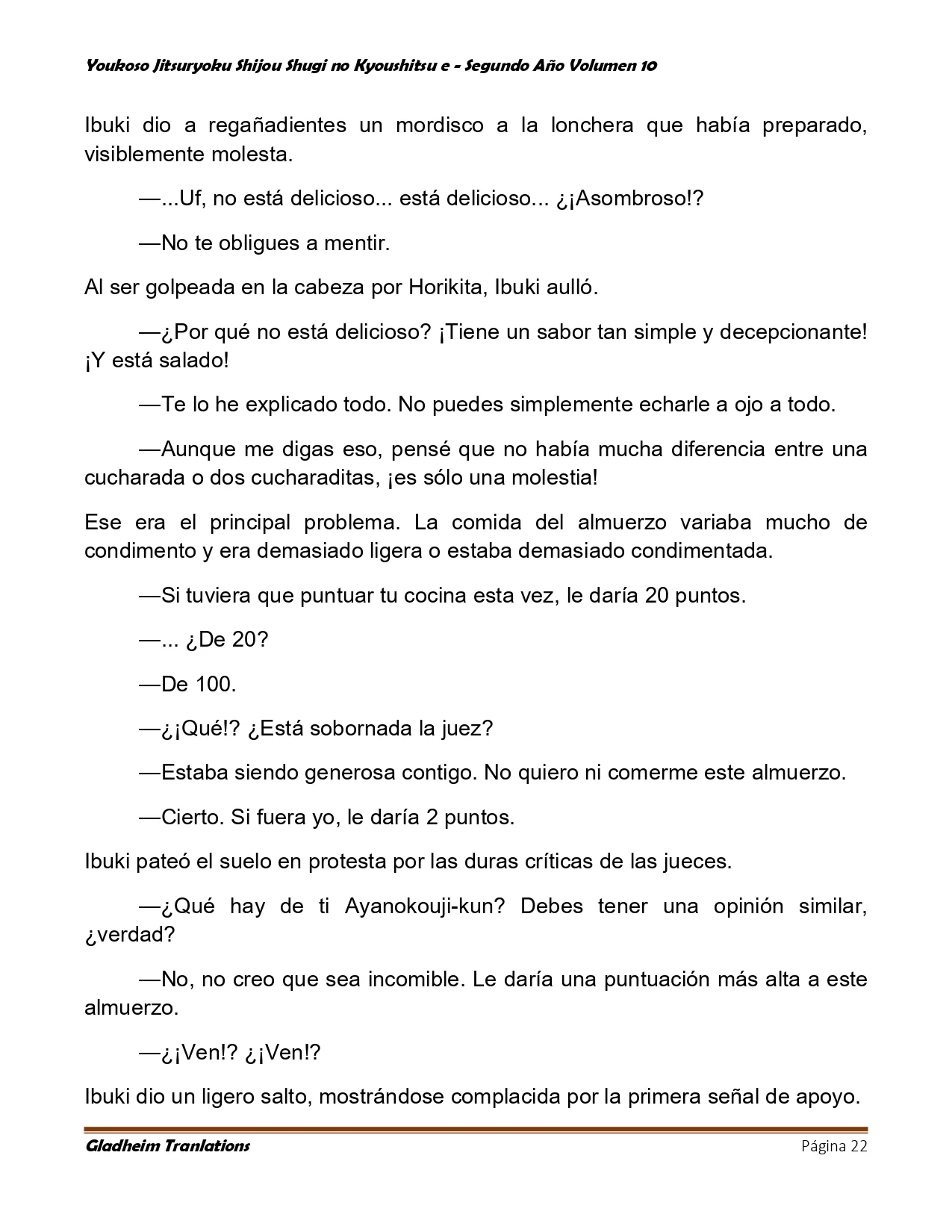 Página 22 del Manga