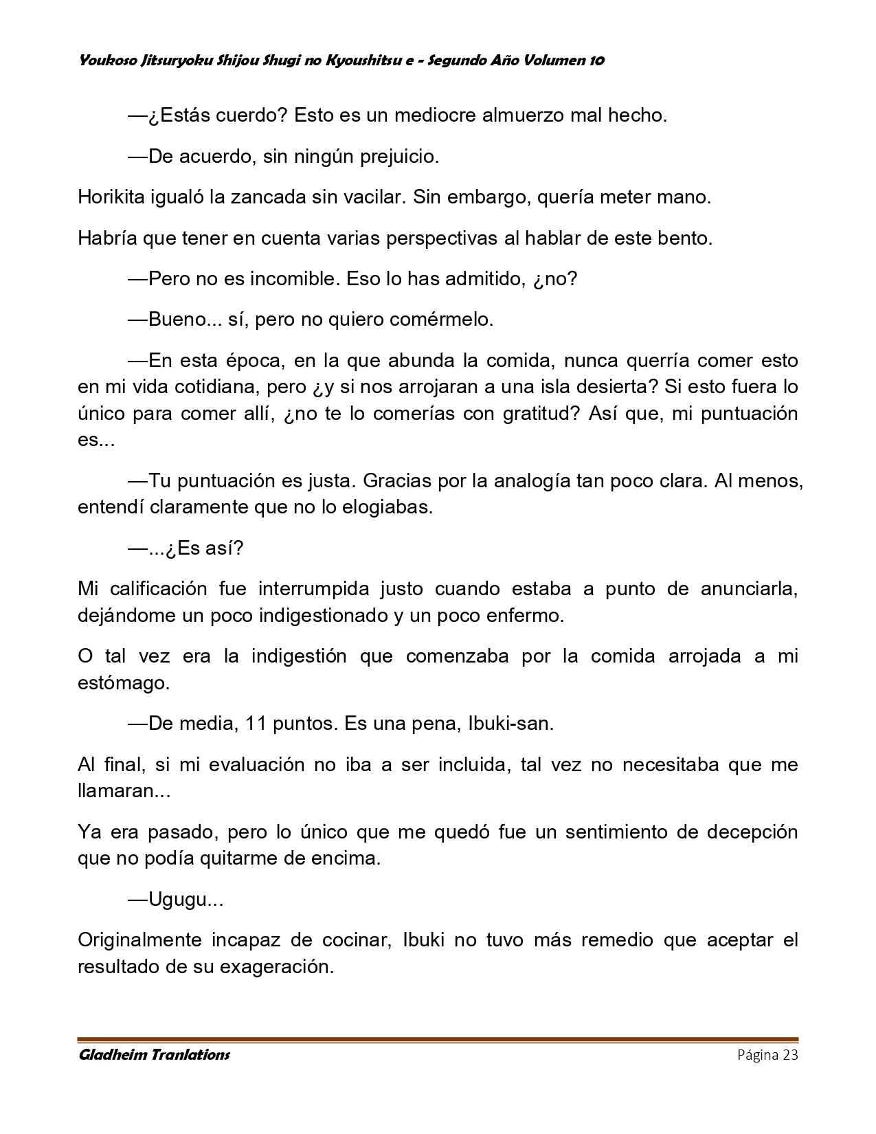 Página 23 del Manga