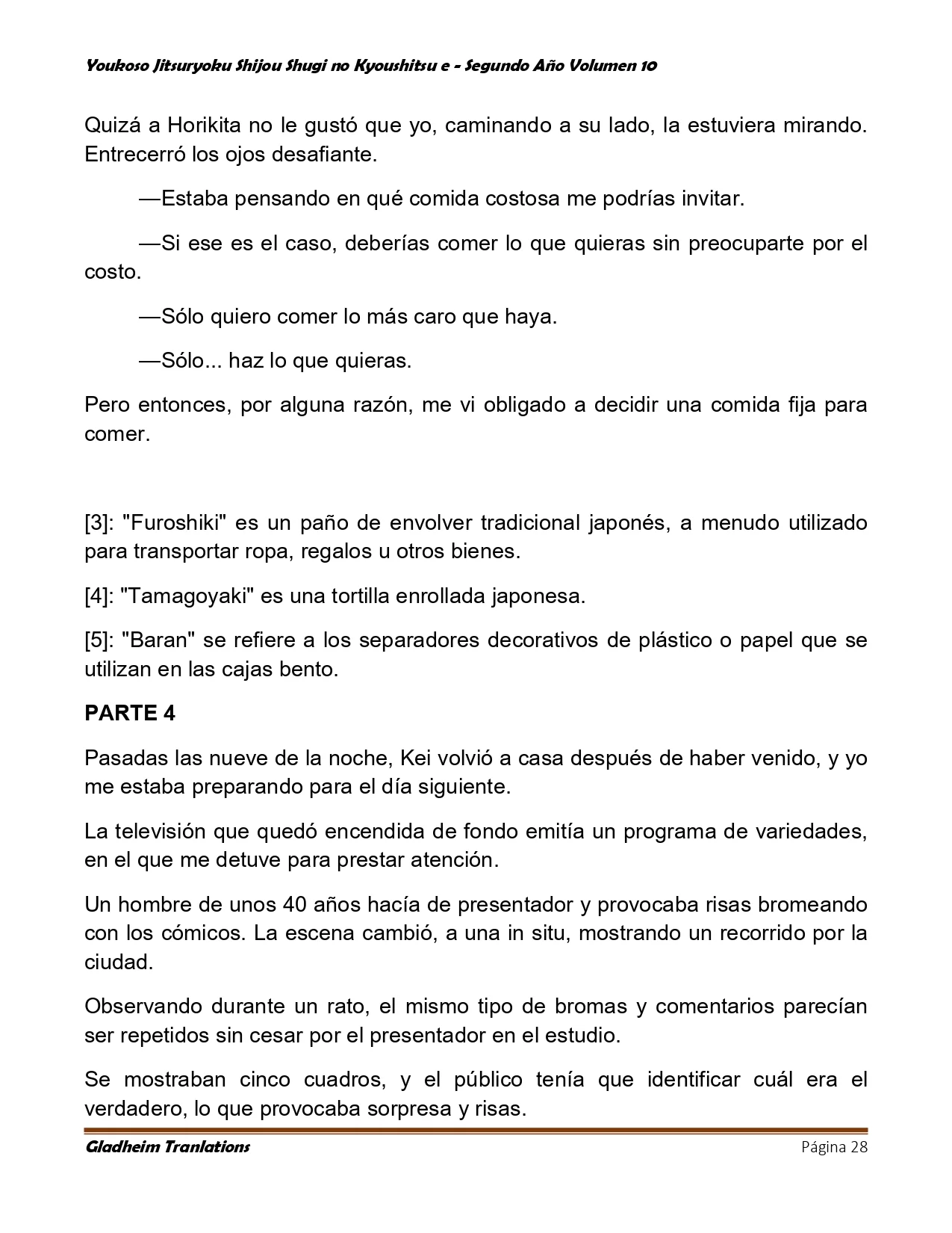 Página 28 del Manga