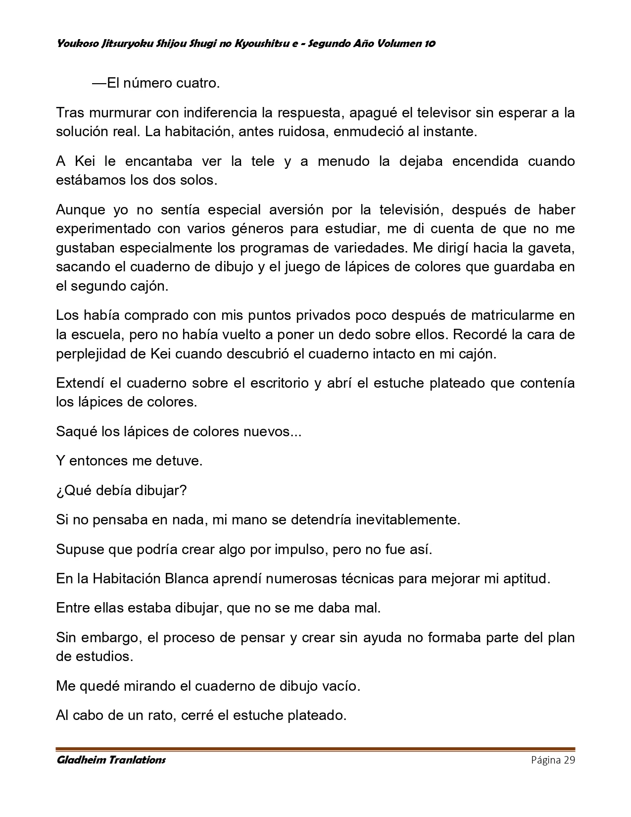 Página 29 del Manga