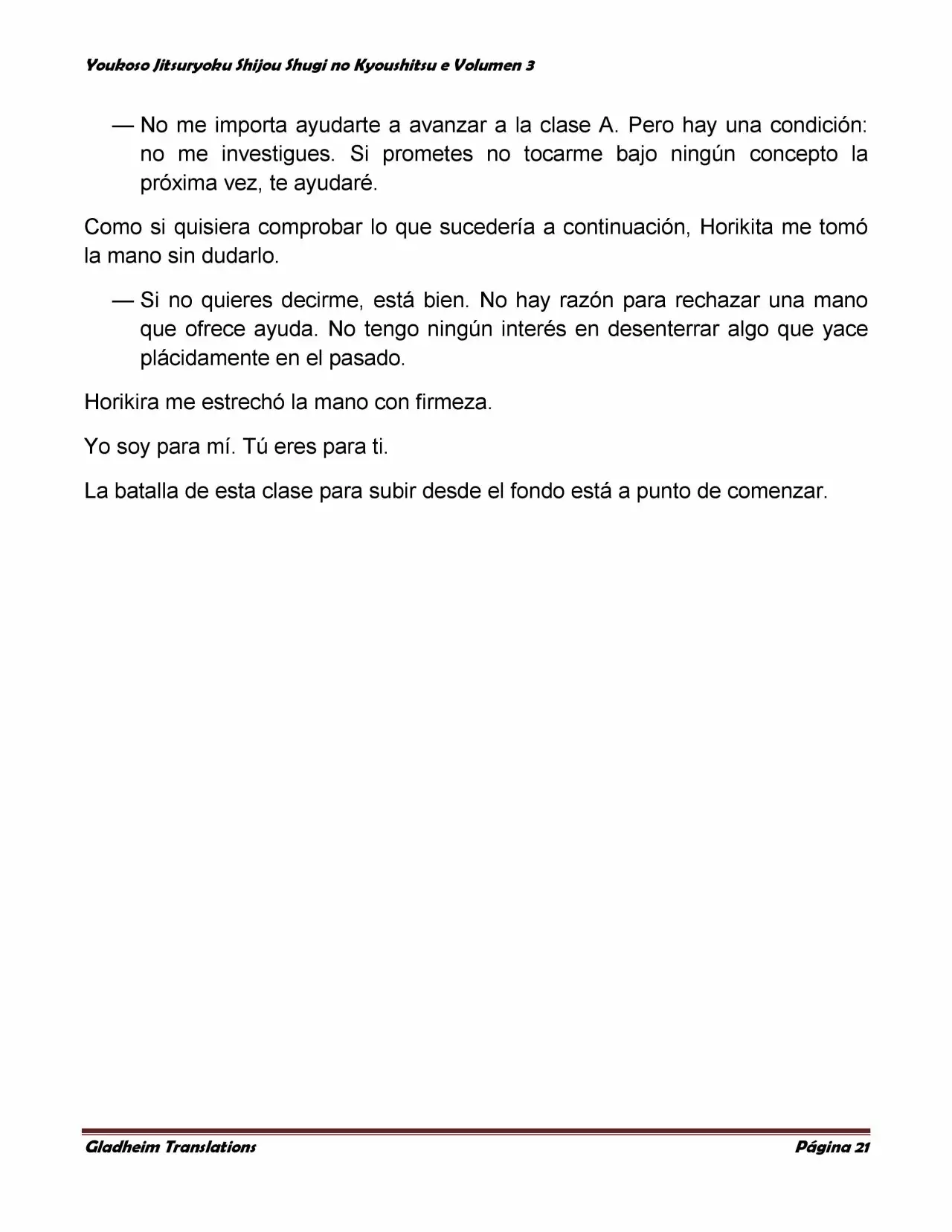 Página 21 del Manga