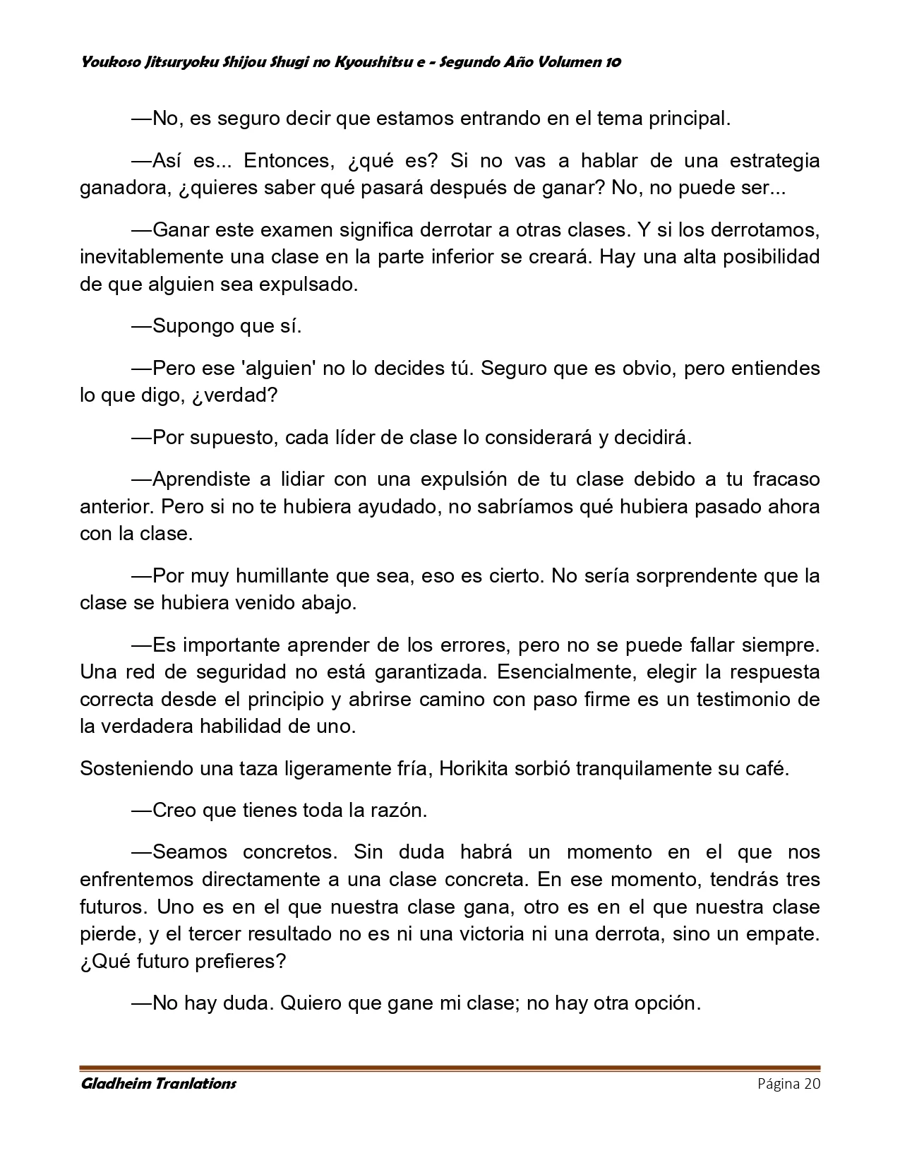 Página 20 del Manga