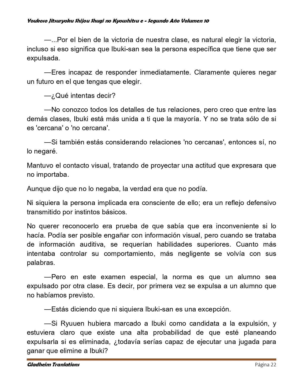 Página 22 del Manga