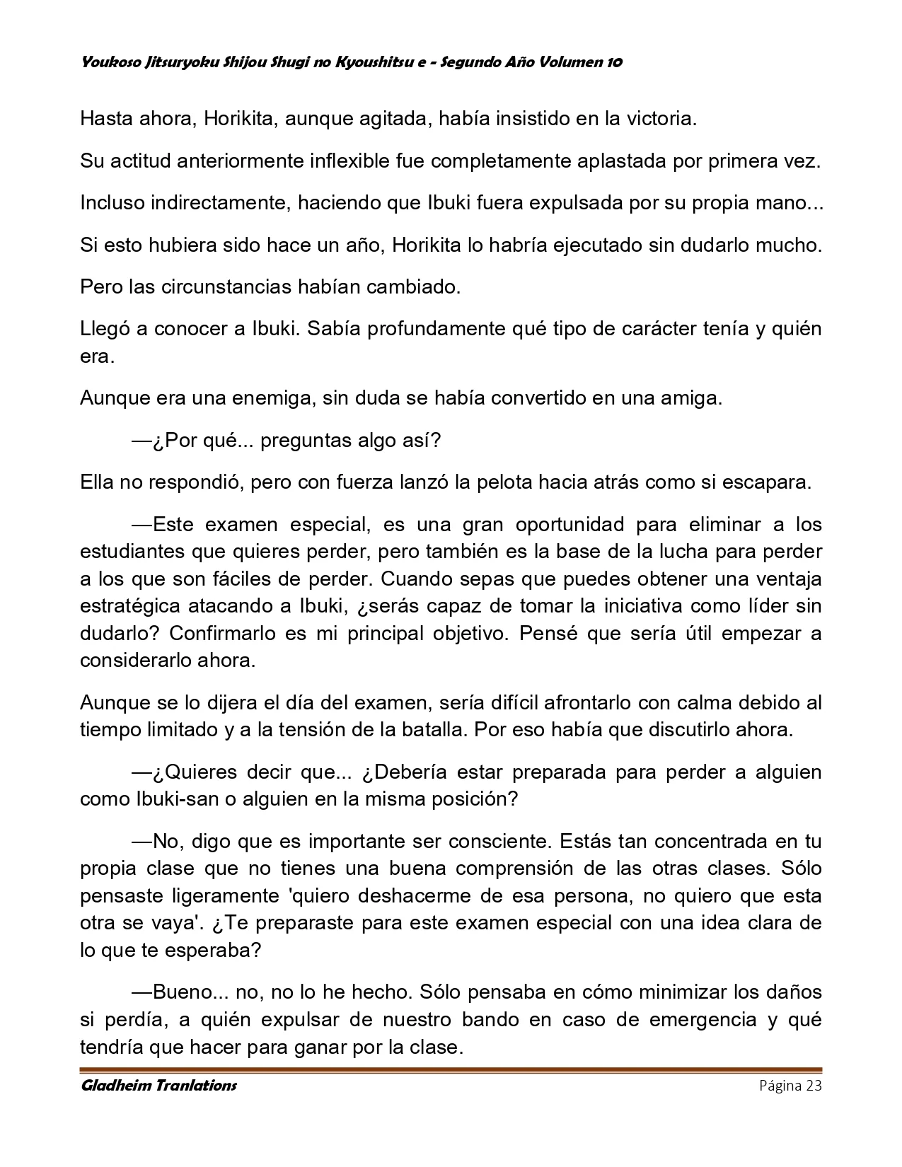 Página 23 del Manga