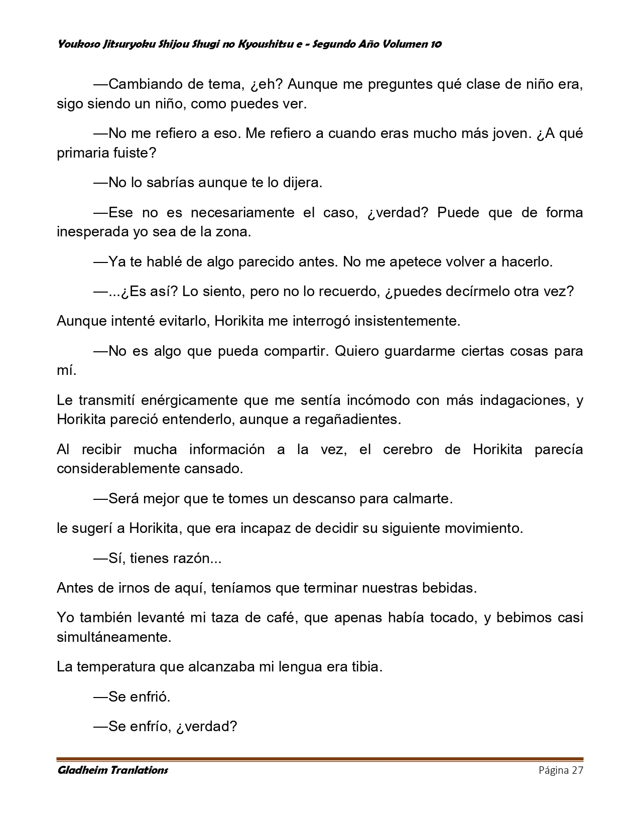 Página 27 del Manga