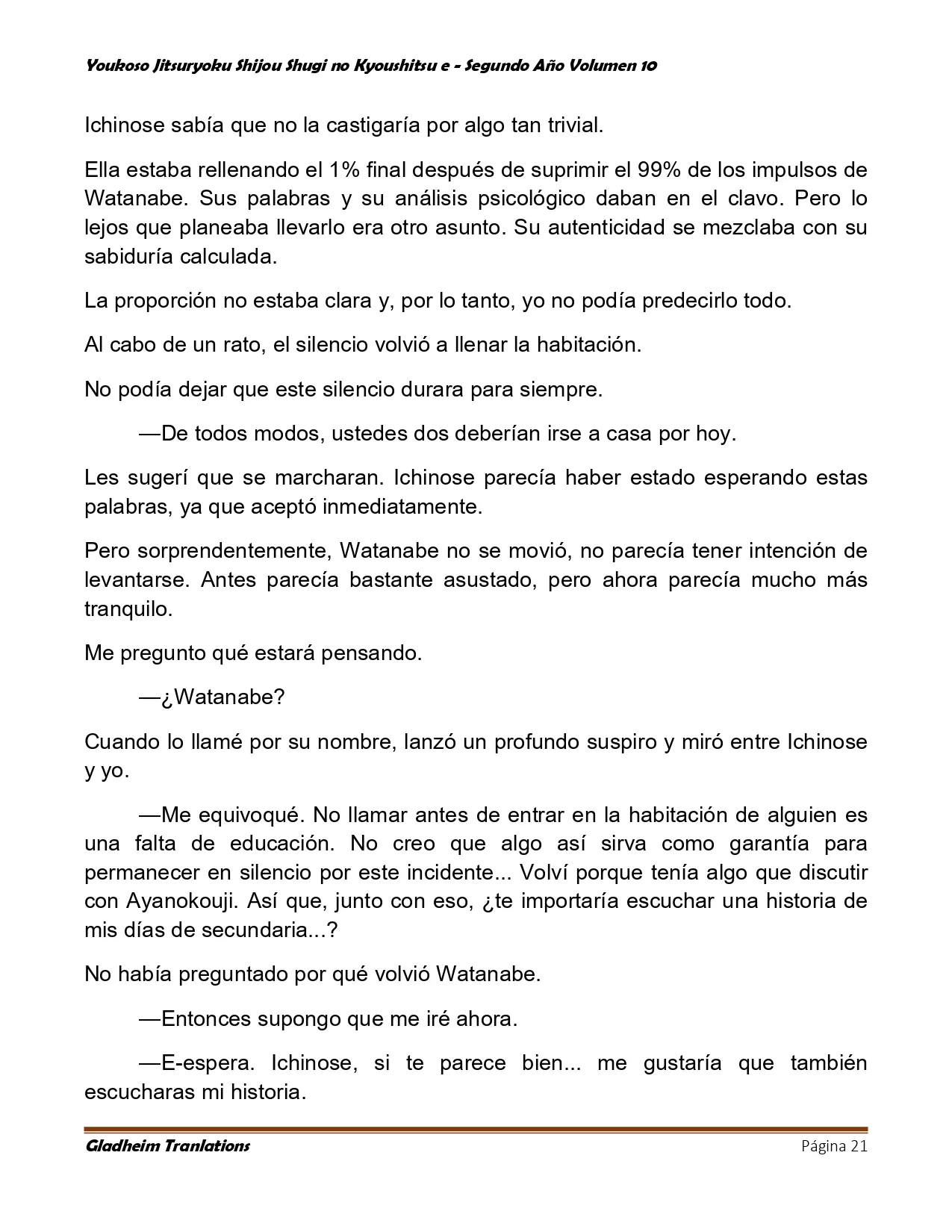 Página 21 del Manga