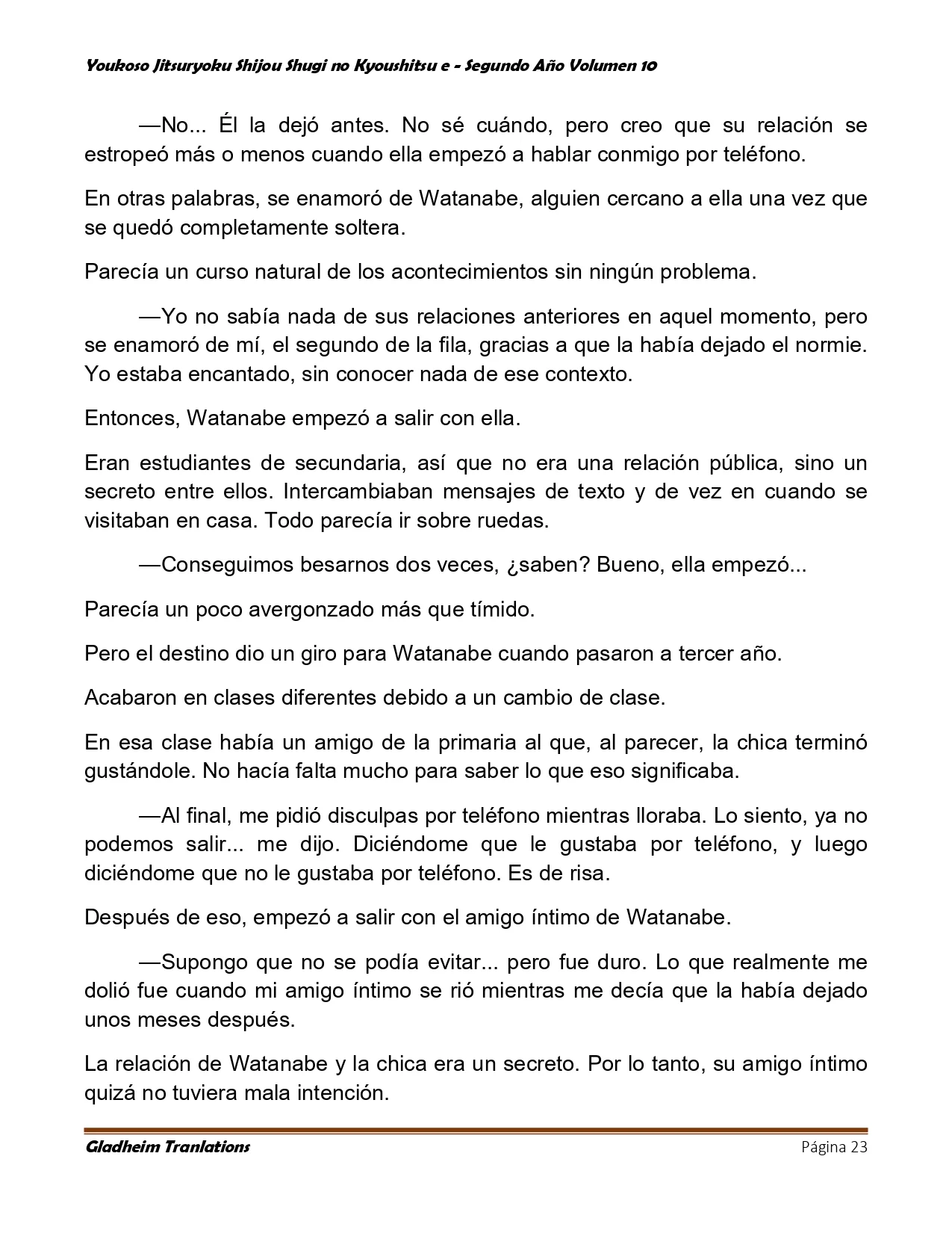 Página 23 del Manga