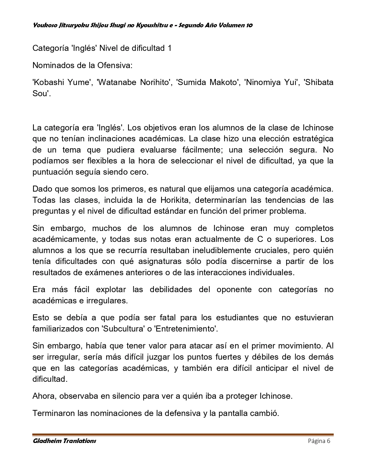 Página 6 del Manga