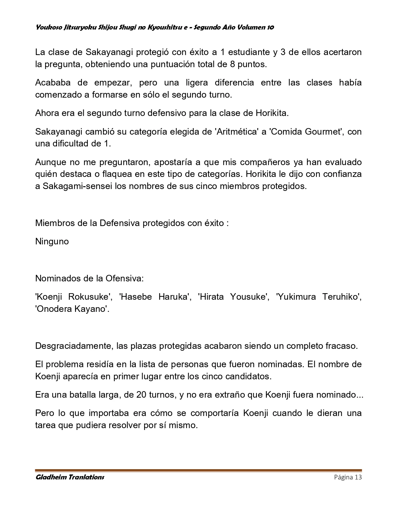 Página 13 del Manga