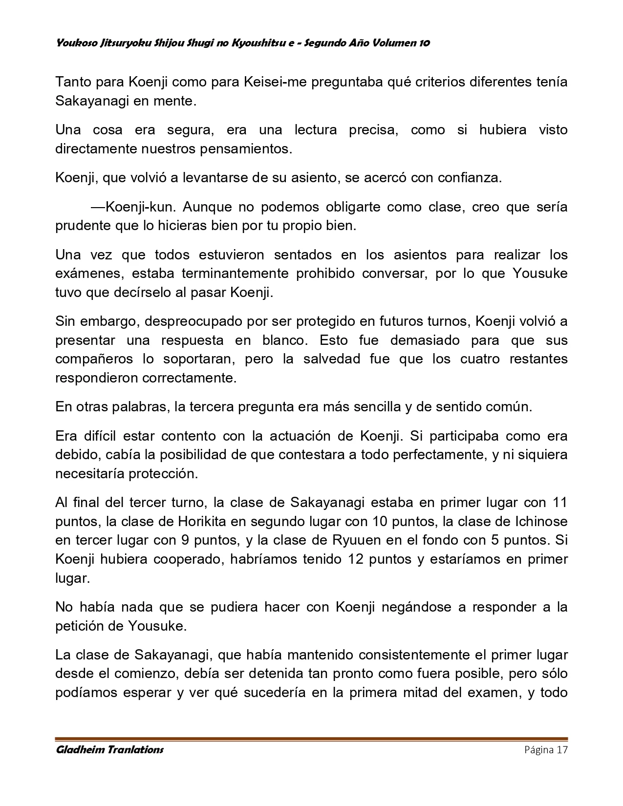 Página 17 del Manga