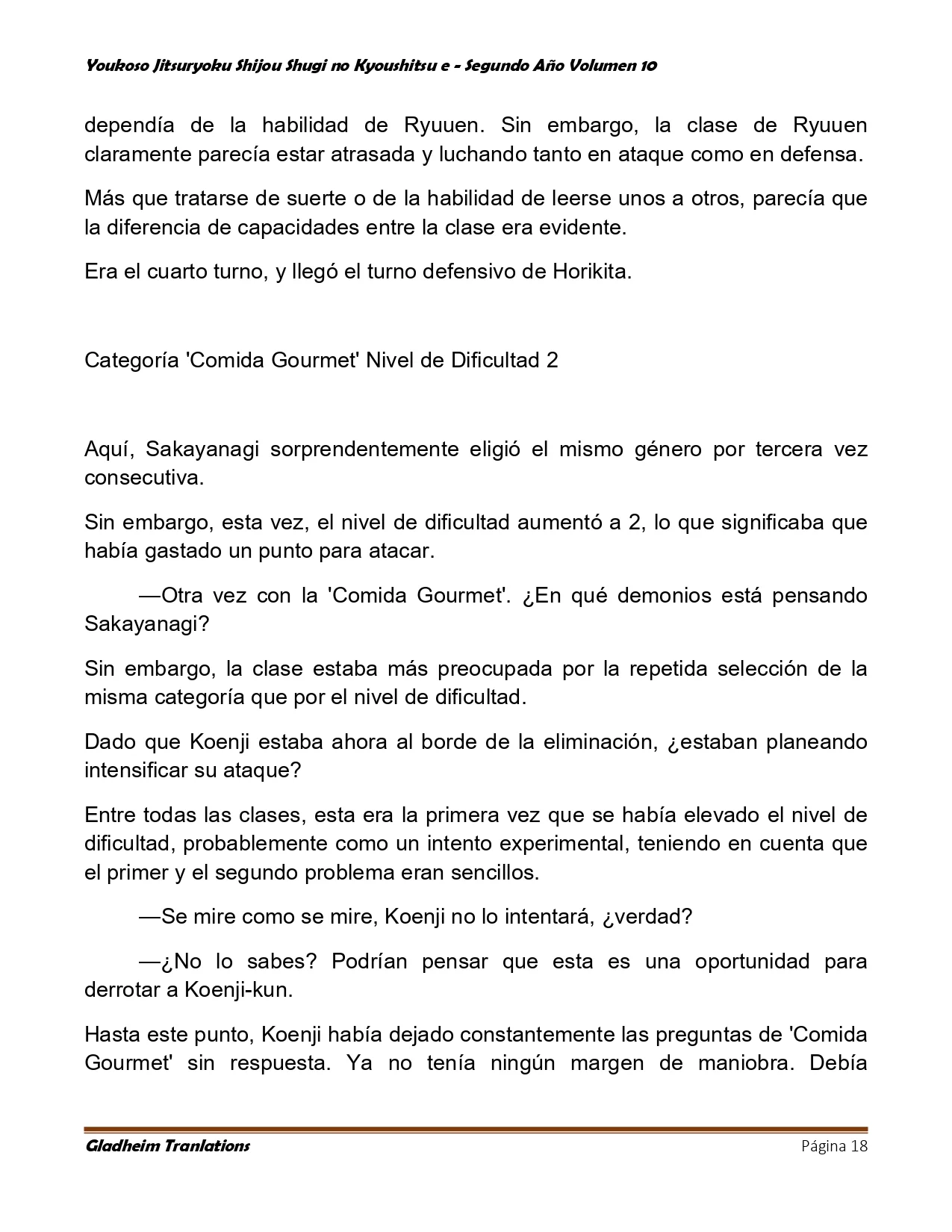 Página 18 del Manga