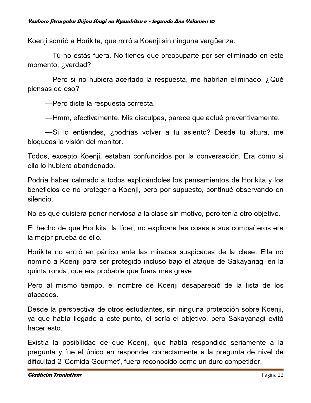 Página 22 del Manga