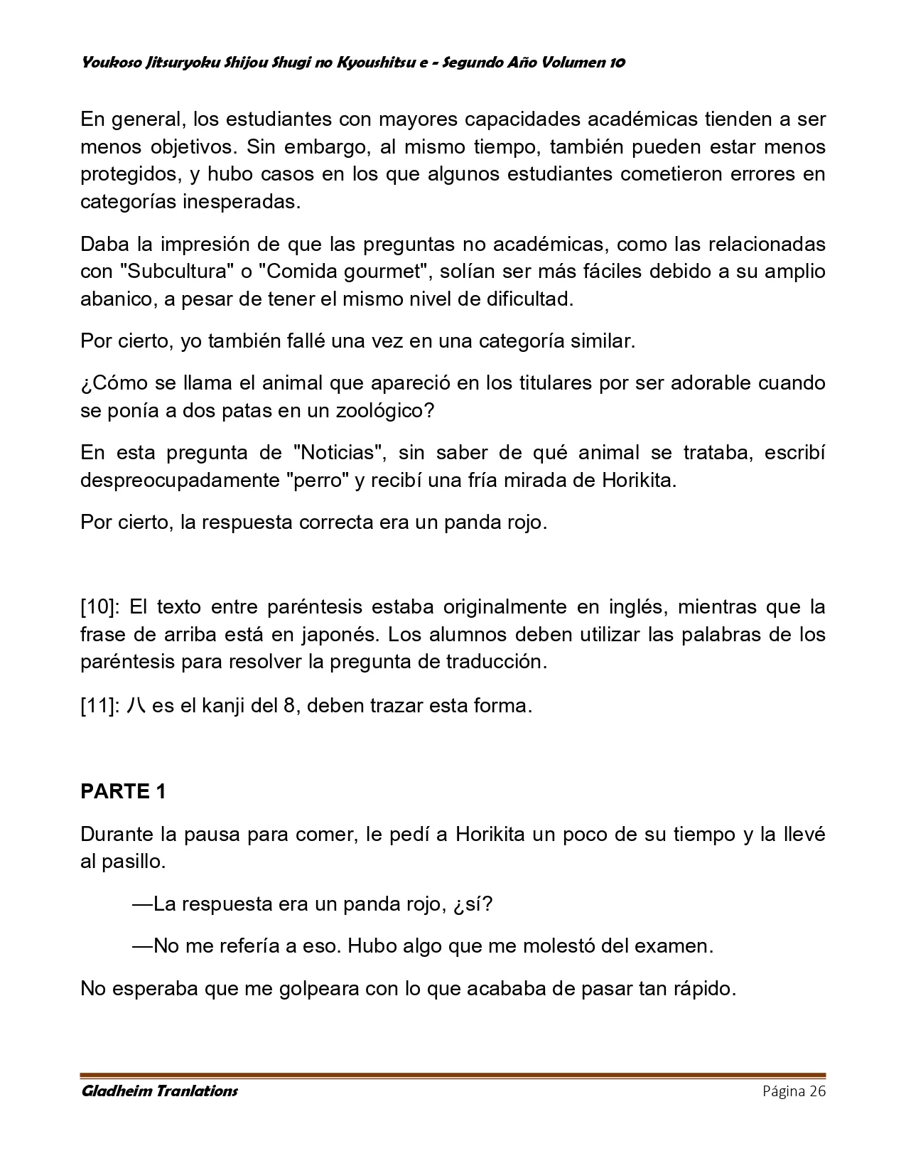 Página 26 del Manga