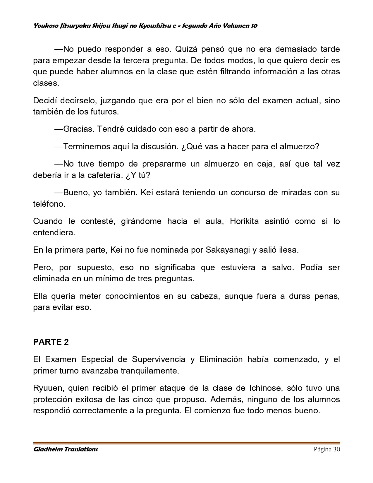 Página 30 del Manga