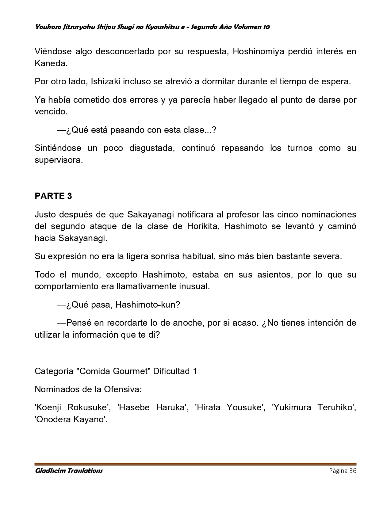 Página 36 del Manga